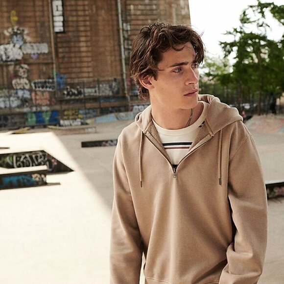 Madewell | Garment-Dyed Loop Terry Hoodie Sweatshirt  Size Large - Picture 2 of 7